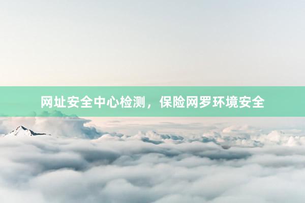 网址安全中心检测，保险网罗环境安全